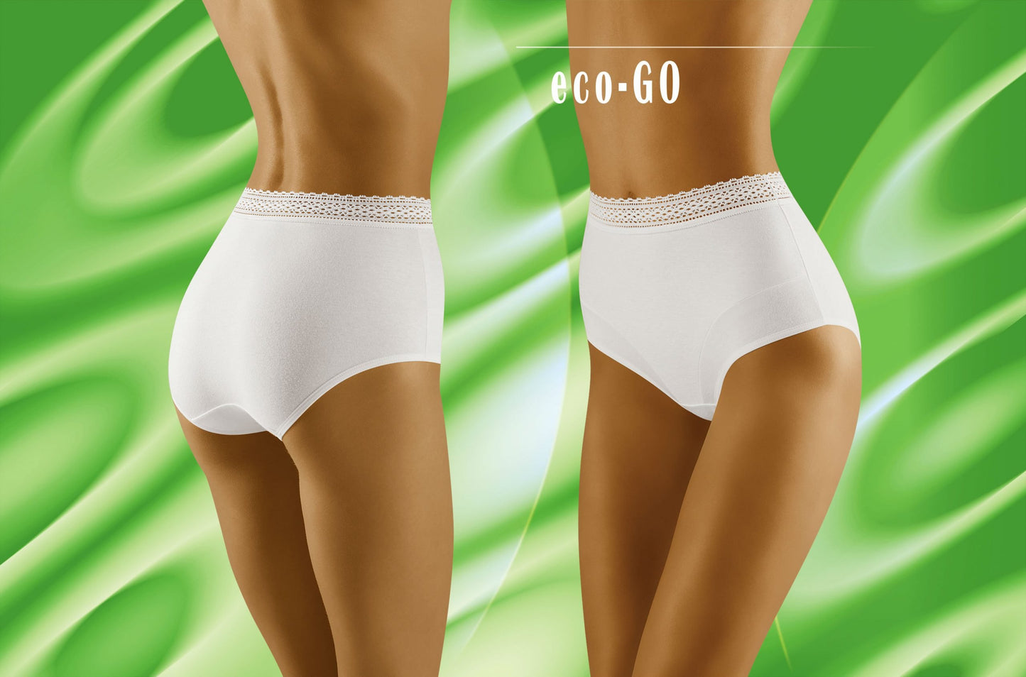 Eco-Go White Plus Sizes Briefs and Thongs