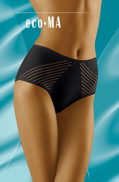 Eco-Ma Black Plus Sizes Briefs and Thongs