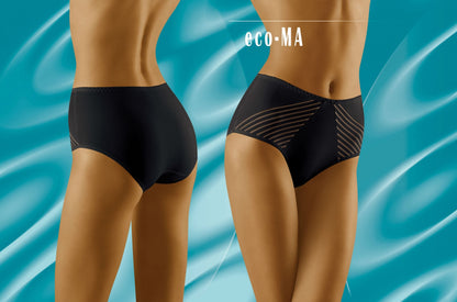 Eco-Ma Black Plus Sizes Briefs and Thongs