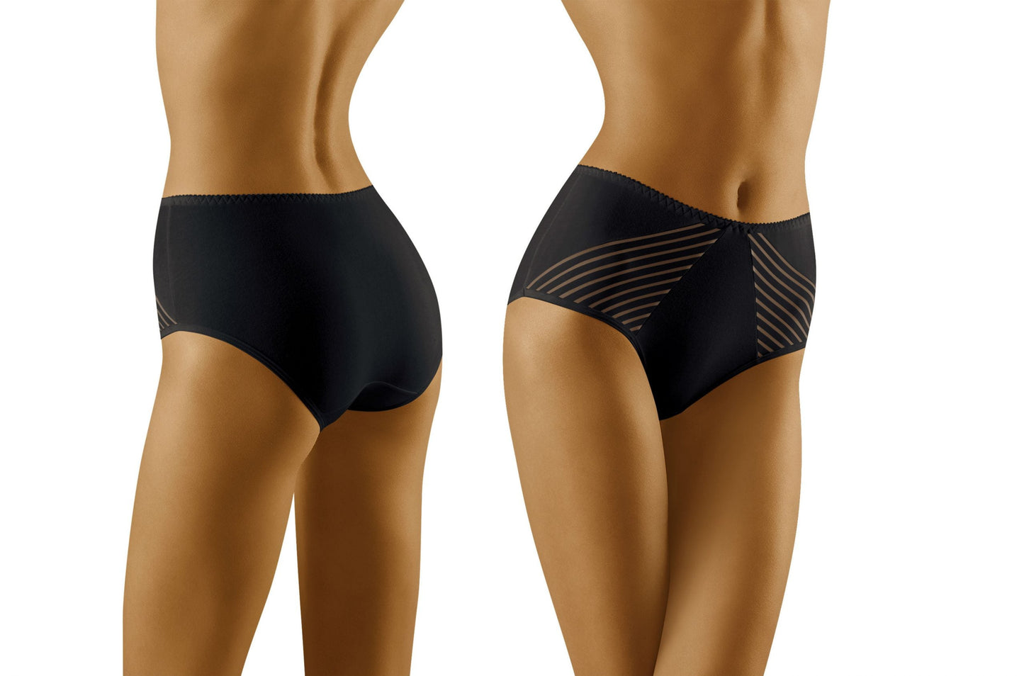 Eco-Ma Black Plus Sizes Briefs and Thongs