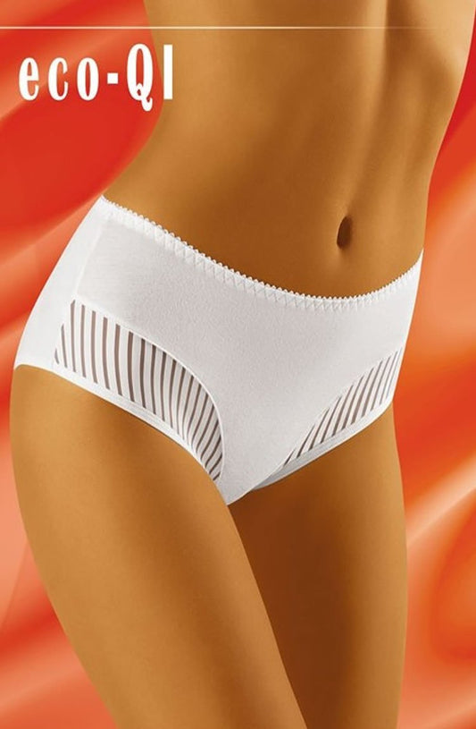 Eco-QI White Plus Sizes Briefs and Thongs