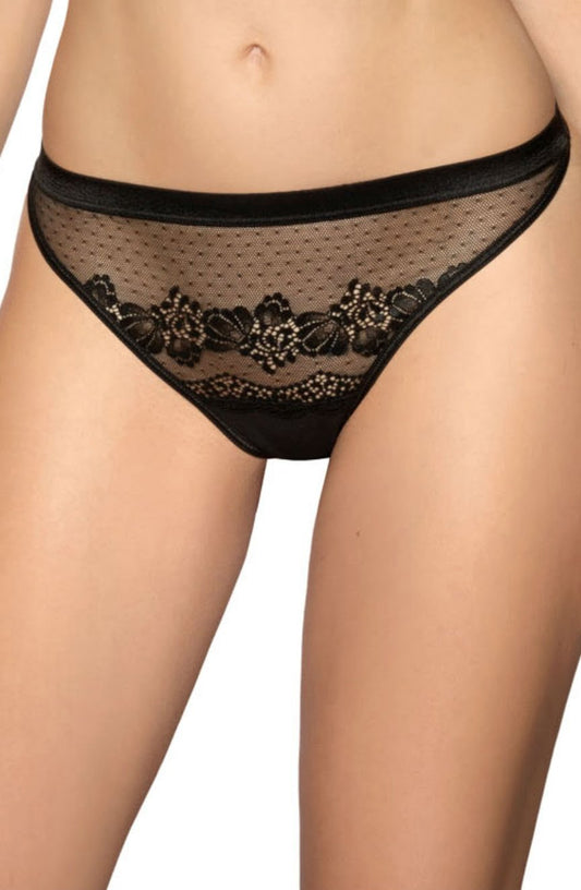 Ellba Black Thong Bedroom Wear Briefs and Thongs