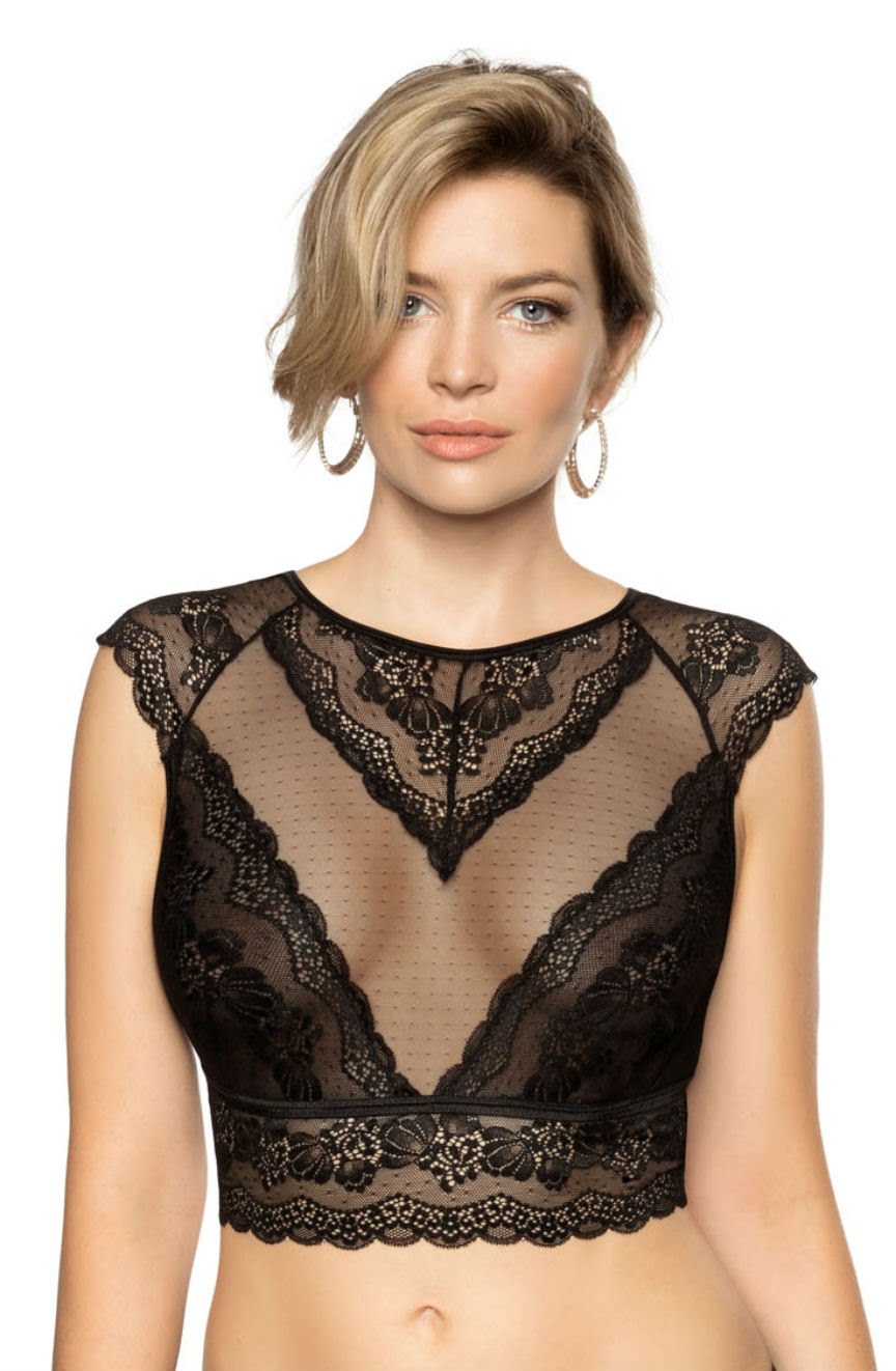 Ellba Black Top Bedroom Wear Lingerie Sets