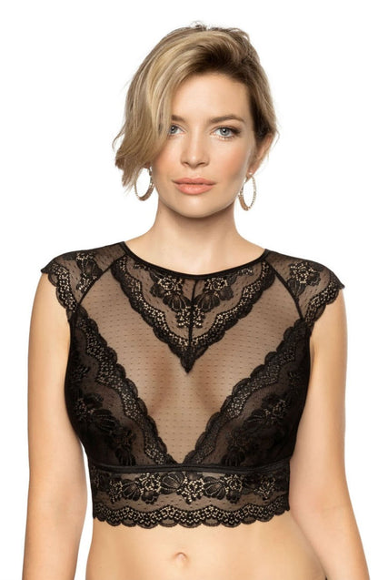 Ellba Black Top Bedroom Wear Lingerie Sets