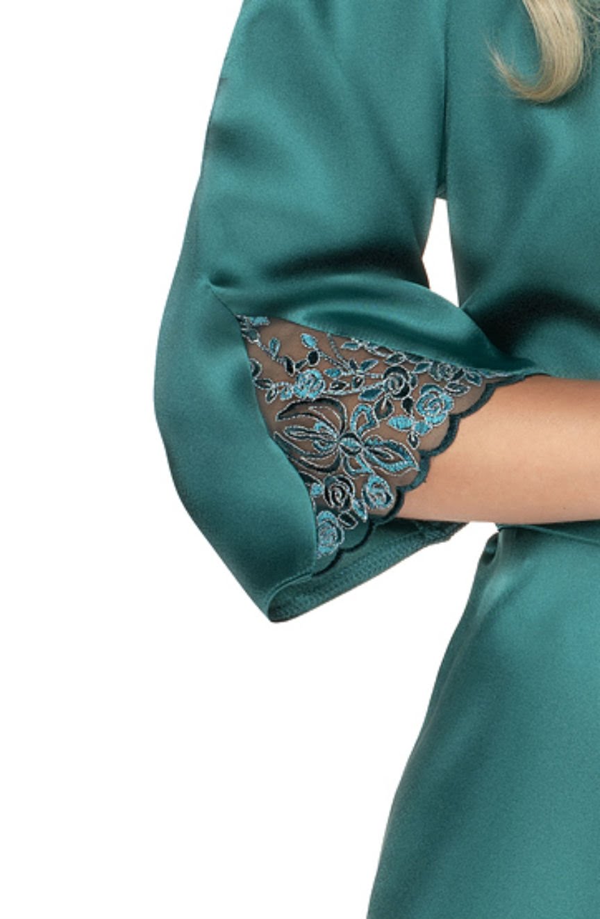 Emerald Dressing Gown Green Bedroom Wear Nightwear