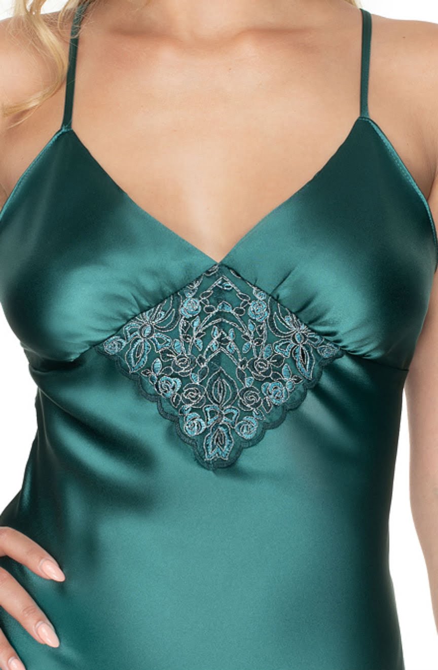 Emerald III Nightdress Dark Green Bedroom Wear Nightwear