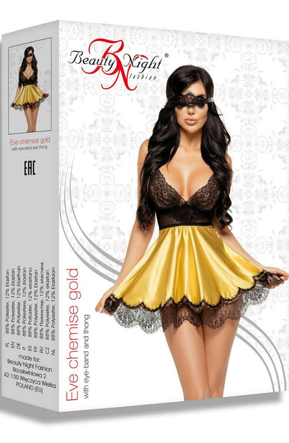 BN Eve Chemise Gold Bedroom Wear Chemises
