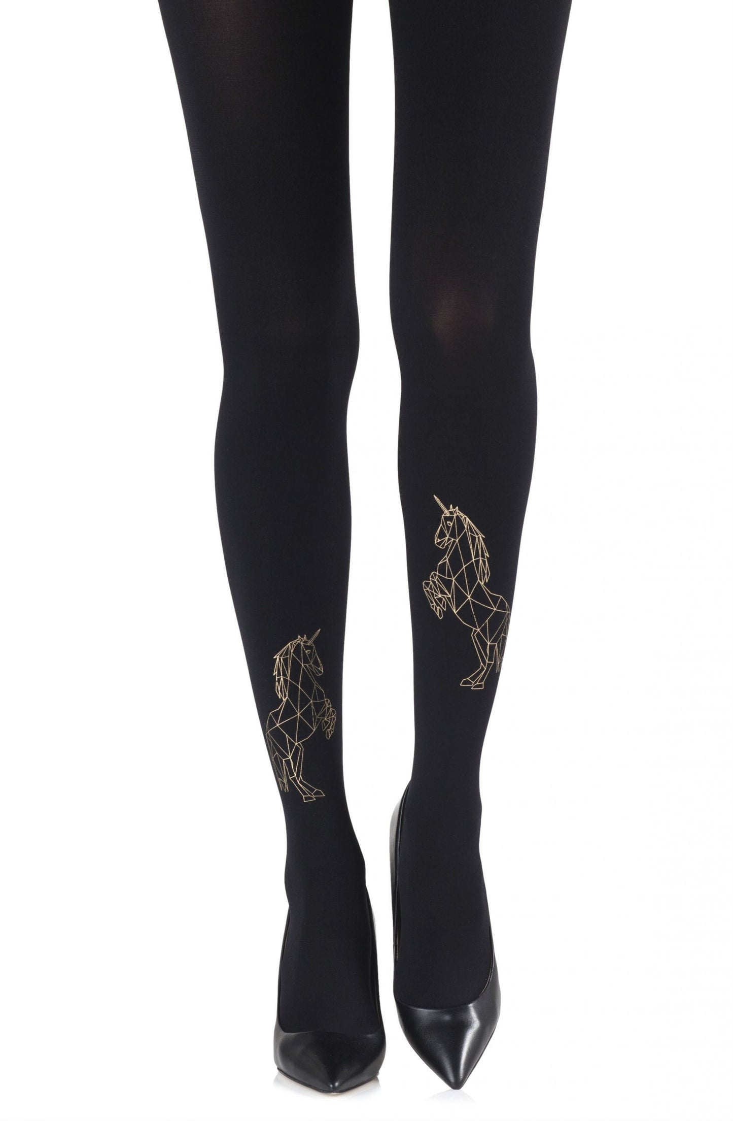 Magic Dance Gold Print Tights Hosiery Tights
