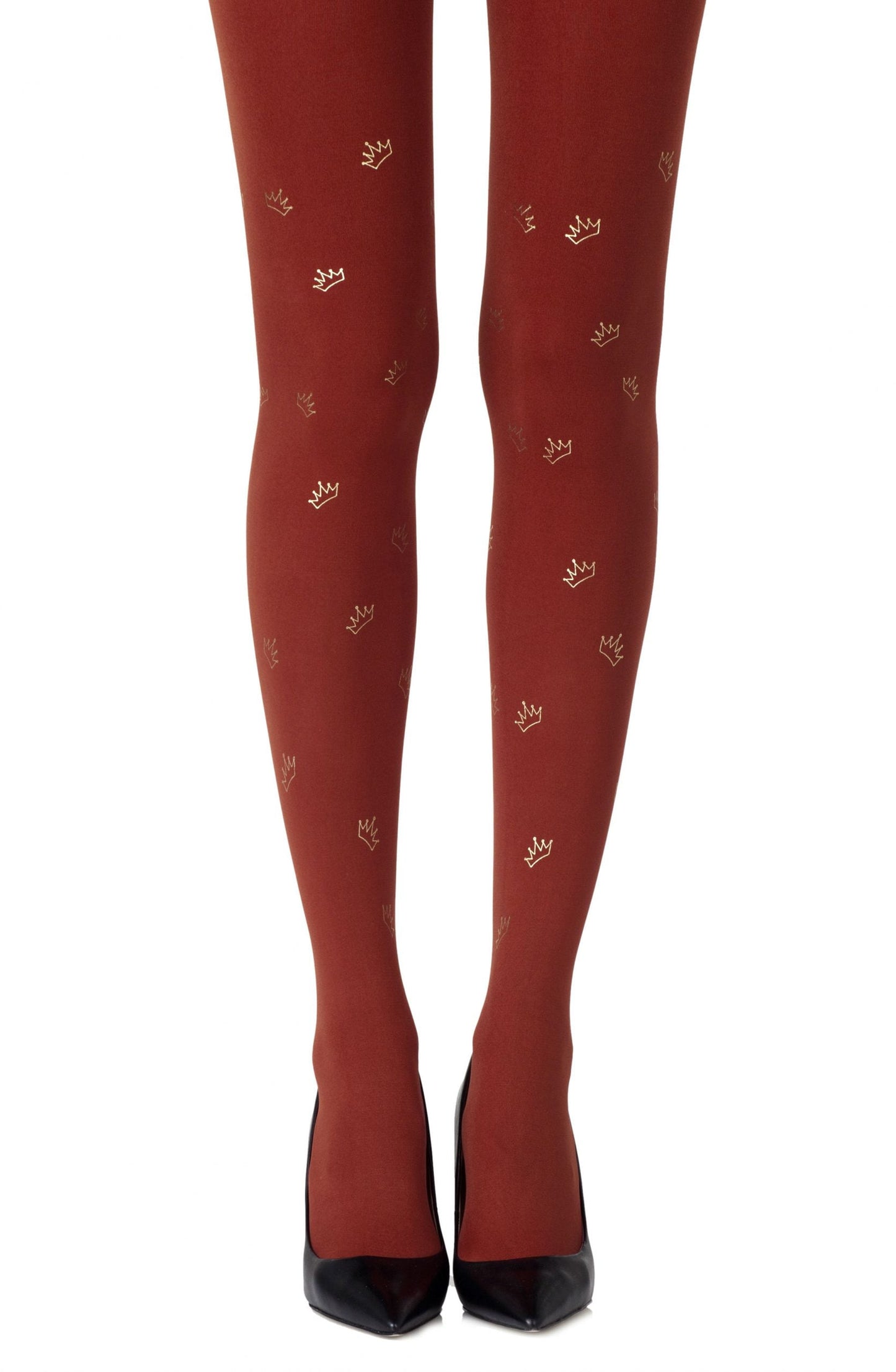 Royal Treatment Rust Print Tights Hosiery Tights