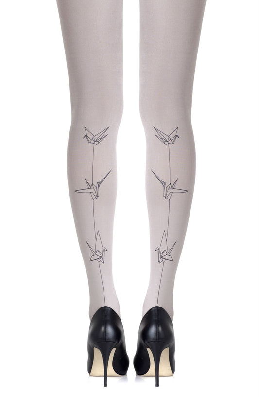 Paper Planes Light Grey Tights Hosiery Tights