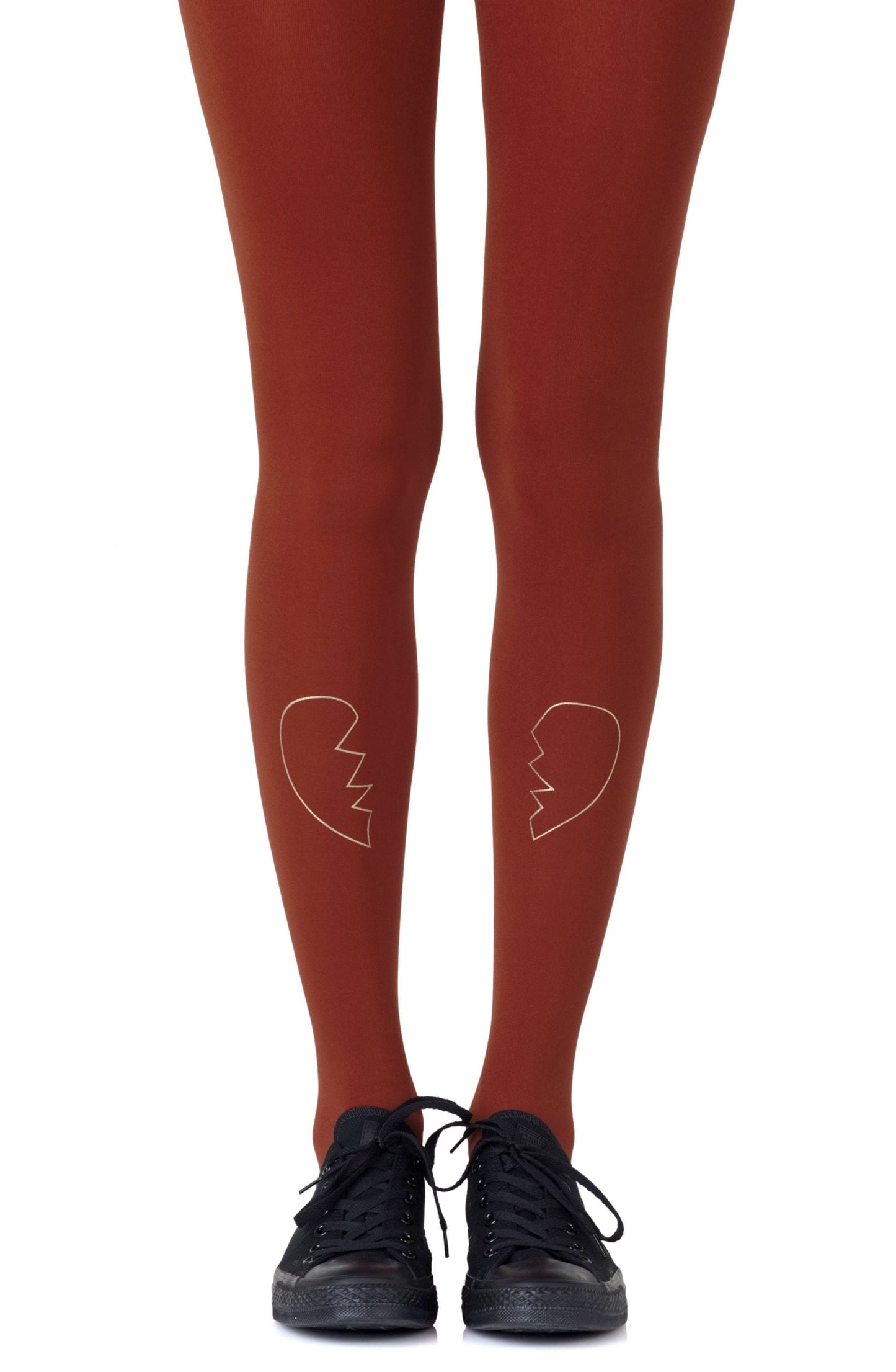 Heartbreaker Rust Tights Hosiery Tights