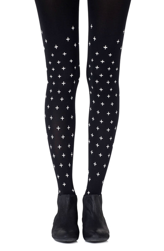You + Me = Love Black Tights Hosiery Tights
