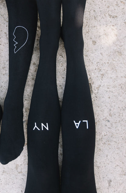 East West Black Tights Hosiery Tights