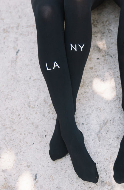 East West Black Tights Hosiery Tights