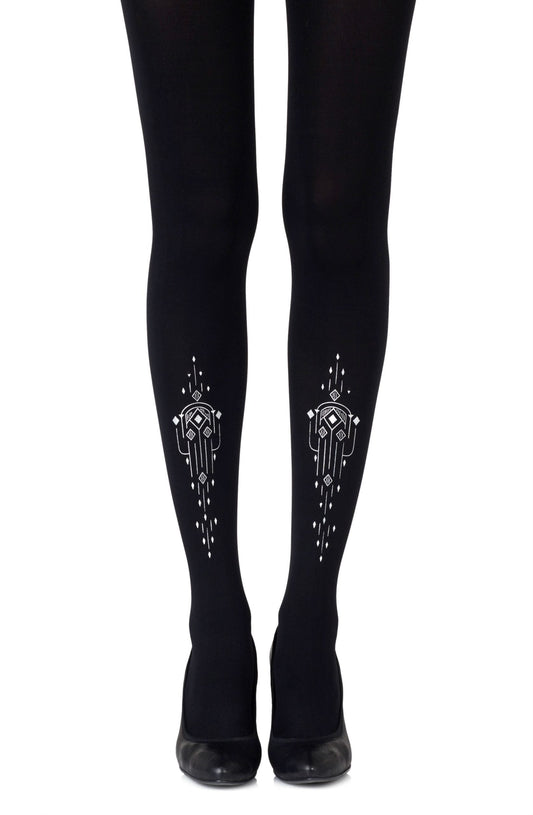 Great Gatsby Black Tights Hosiery Tights