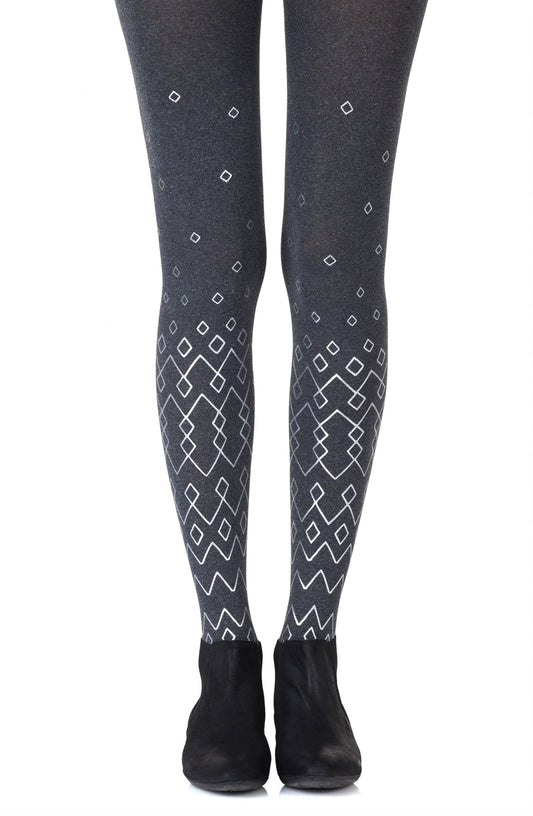 Diamonds Are Forever Heather Grey Tights Hosiery Tights