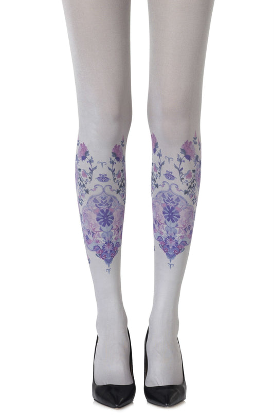 Alice in Wonderland Light Grey Tights Hosiery Tights