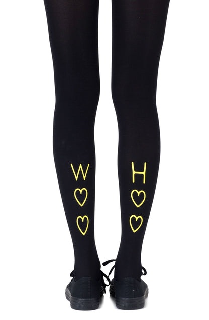 Party In The Back/Front Black Tights Hosiery Tights