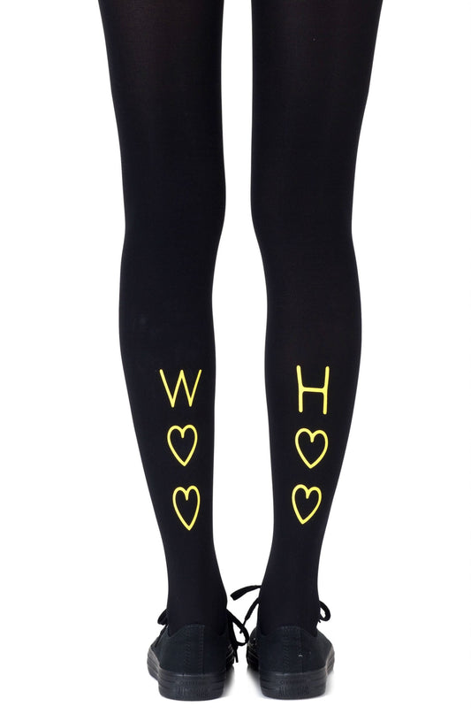 Party In The Back/Front Black Tights Hosiery Tights