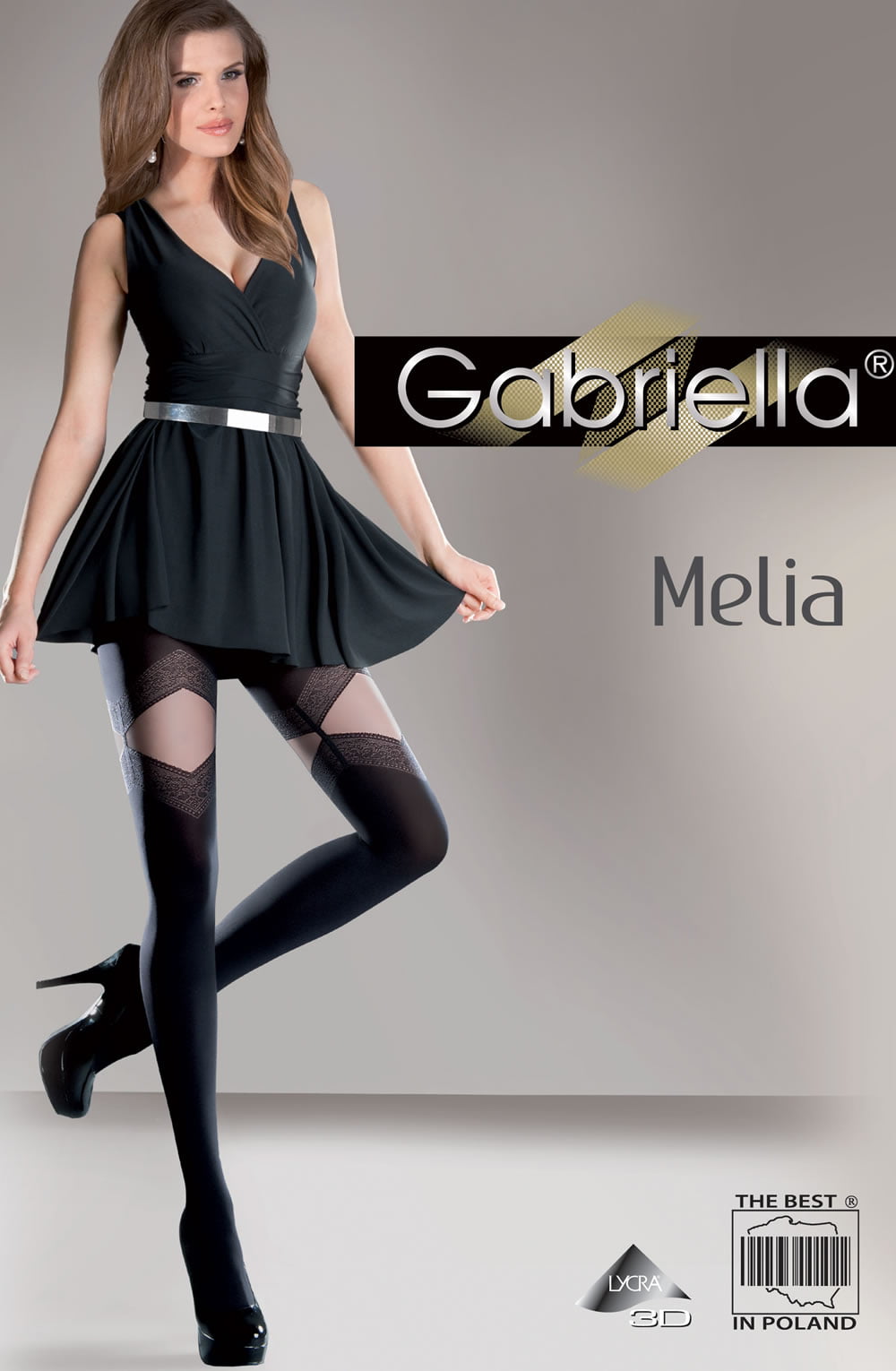 Fantasia Melia Tights Black Hosiery Hosiery