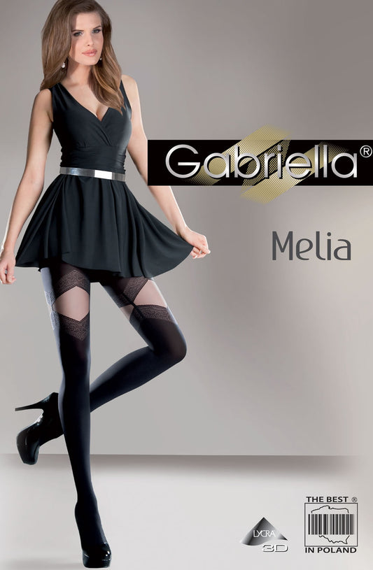 Fantasia Melia Tights Black Hosiery Hosiery