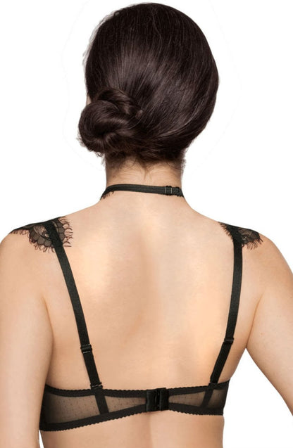 Idrisa Black Push Up Bedroom Wear Bras