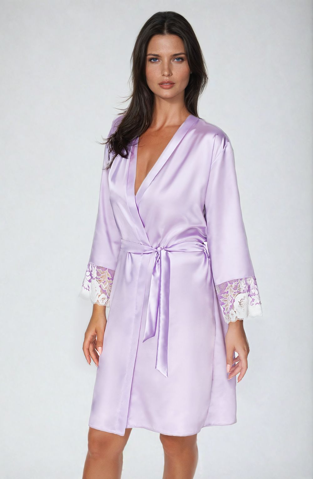 Andromeda Dressing Gown Lavender Bedroom Wear Nightwear