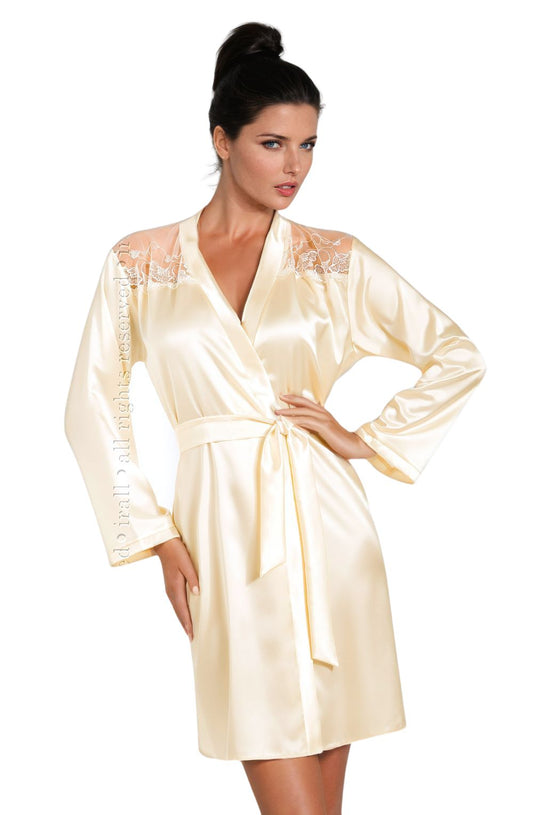 Daphne Dressing Gown Cream Nightwear Nightwear