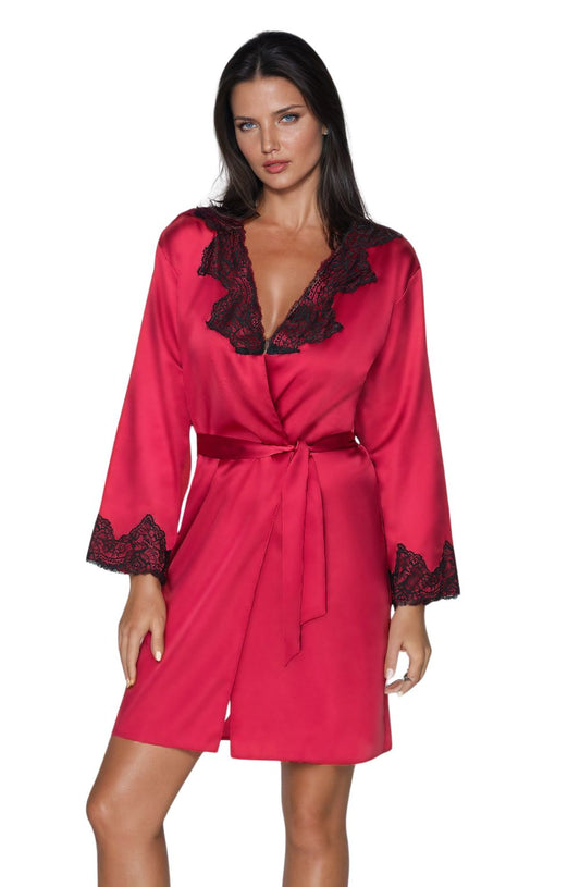 Juniper Burgundy Dressing Gown Bedroom Wear Nightwear