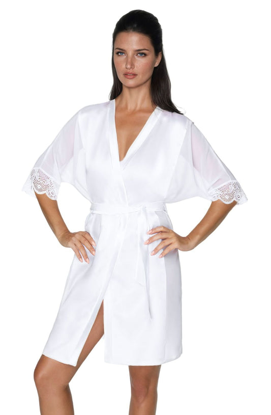 Sharon Dressing Gown White Bedroom Wear Nightwear