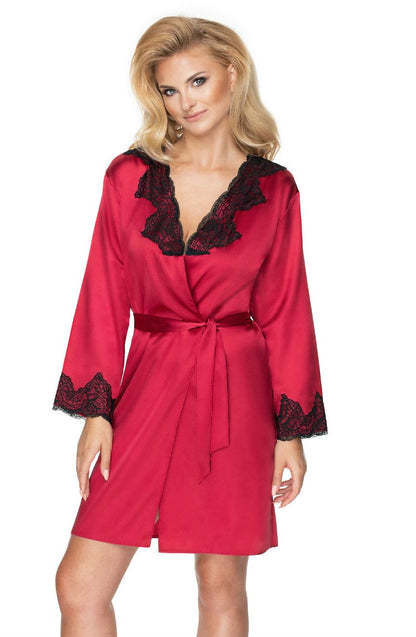 Juniper Burgundy Dressing Gown Bedroom Wear Nightwear
