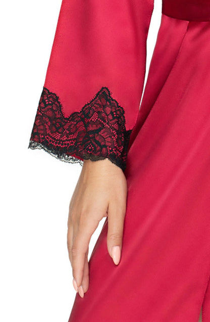 Juniper Burgundy Dressing Gown Bedroom Wear Nightwear