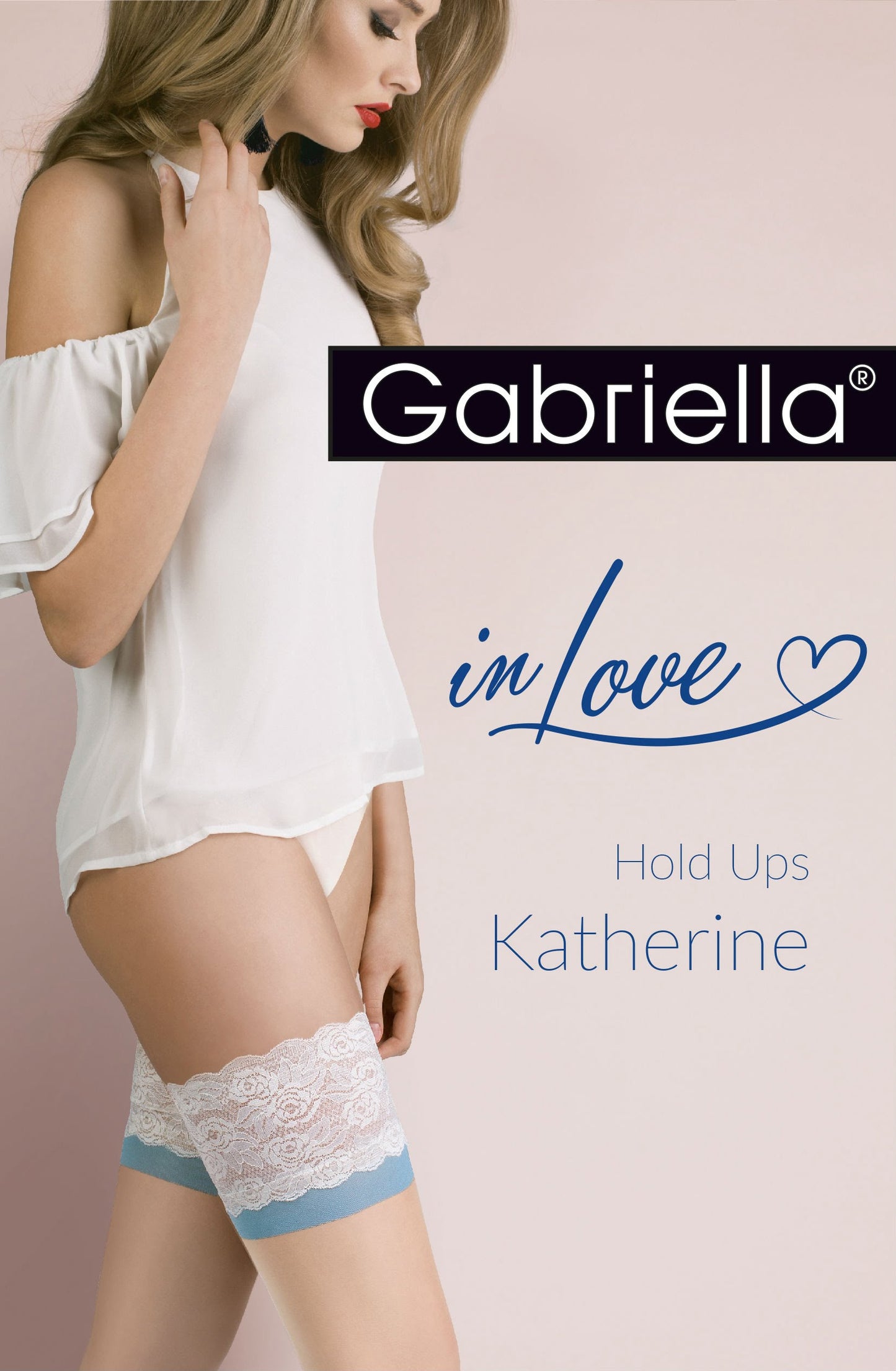 Katherine Hold ups Natural/Blue/Champagne Plus Sizes Hosiery