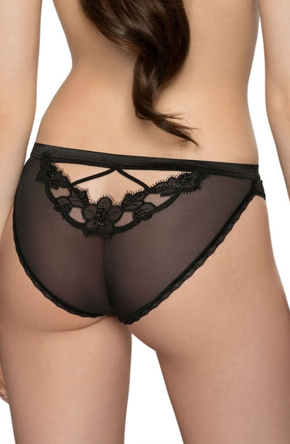 Malani Black Brief Bedroom Wear Briefs and Thongs