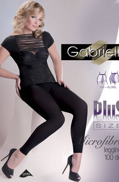 Leggings Plus Black Plus Sizes Hosiery