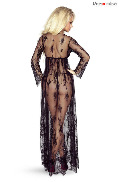 PR So Elegant Robe Black Nightwear Robes