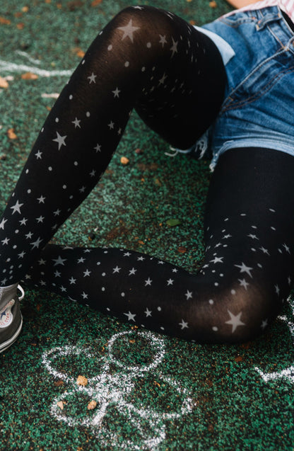 Hollywood Boulevard Black Tights Hosiery Tights