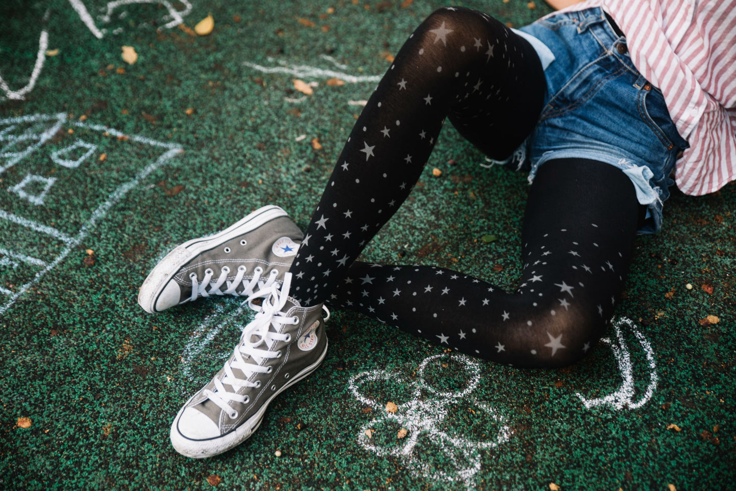 Hollywood Boulevard Black Tights Hosiery Tights