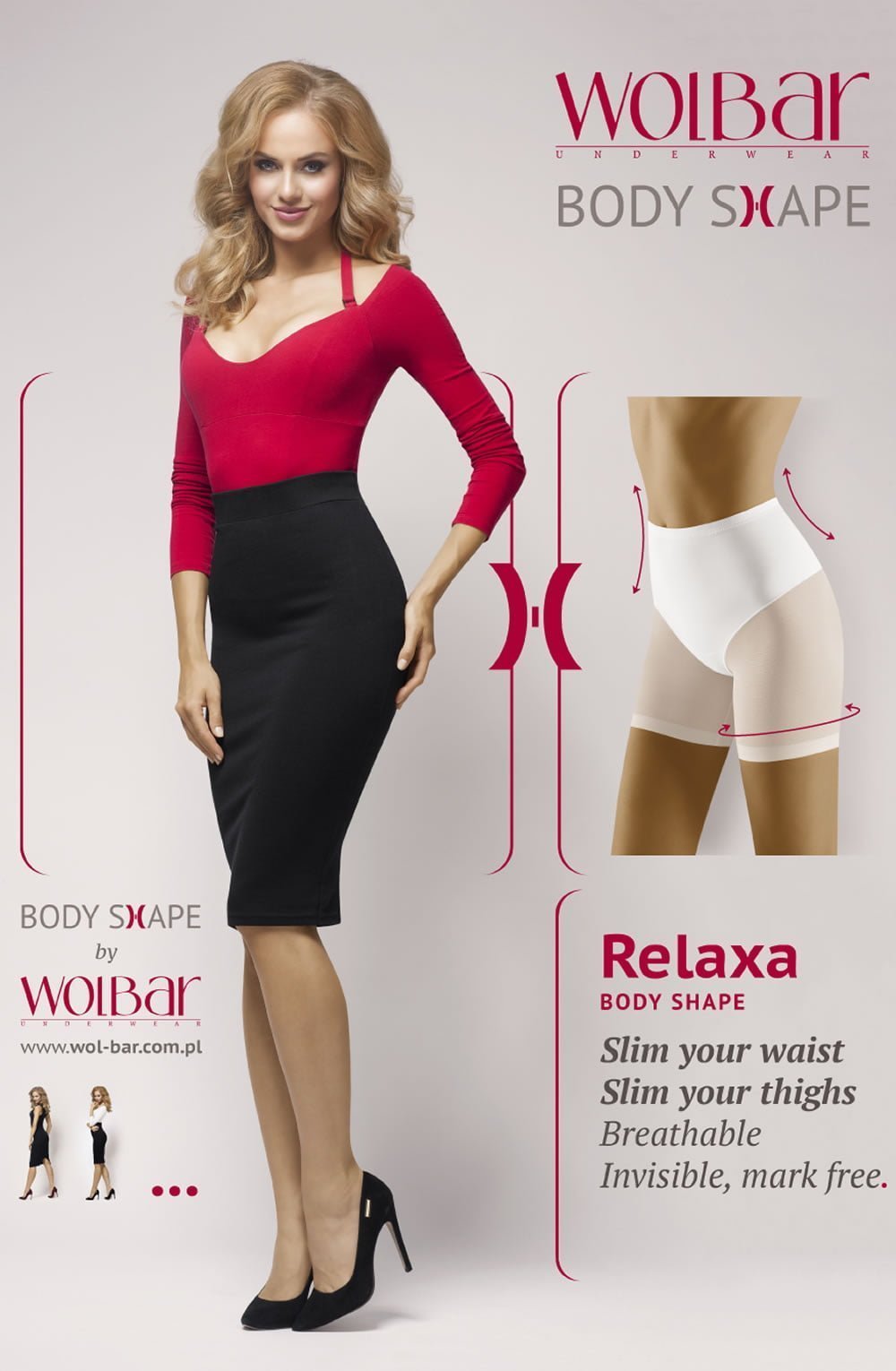 Relaxa Beige Shapewear Briefs and Thongs