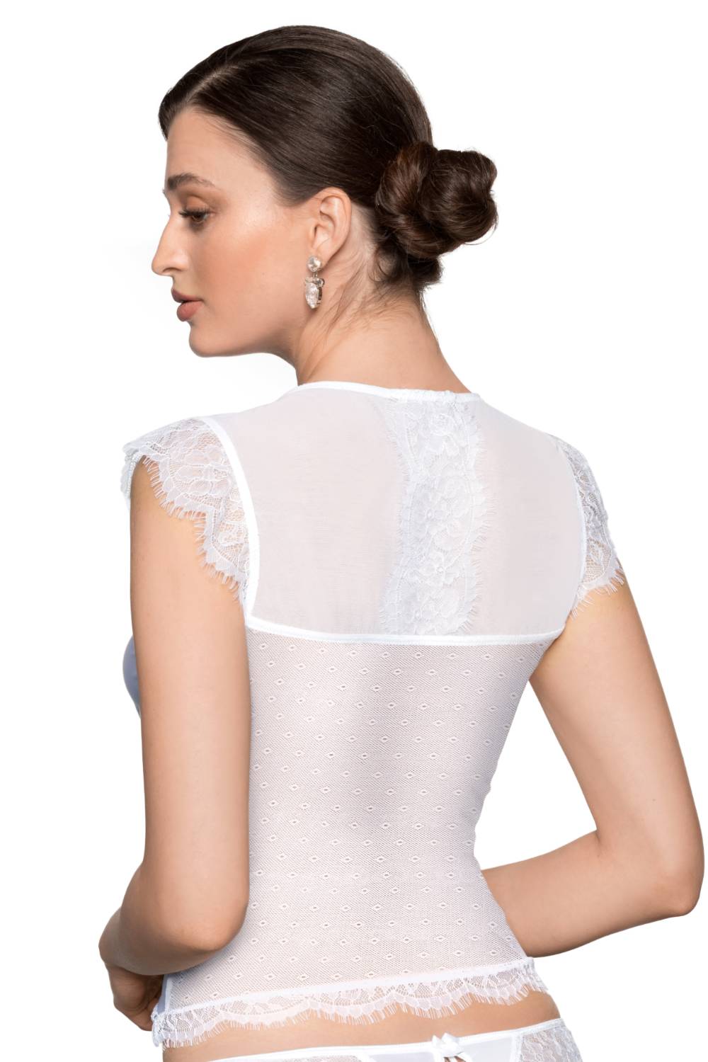 Erii White SHIRT Bridal Tops