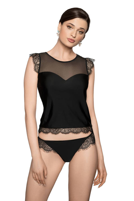 Erii Black SHIRT Nightwear Tops