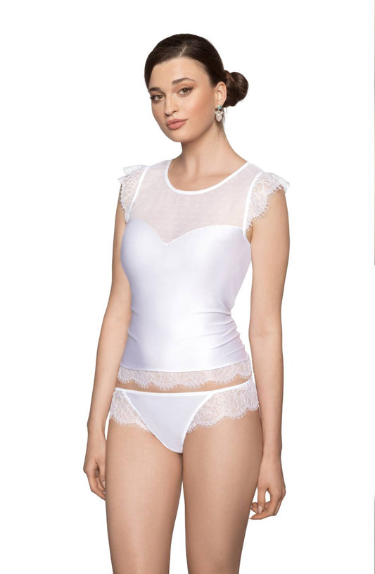 Erii White SHIRT Bridal Tops