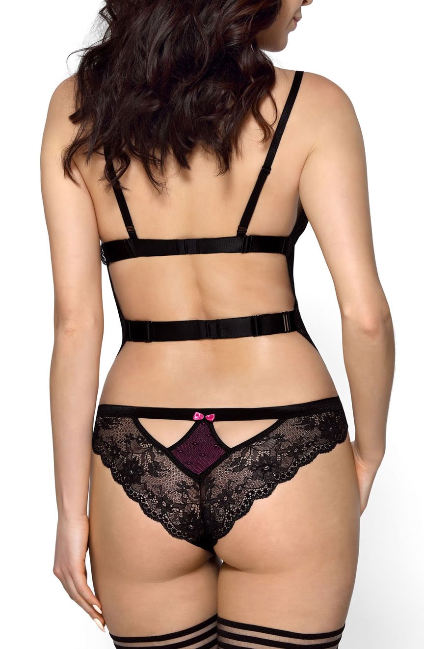 Fifii Black Body Bedroom Wear Lingerie Sets