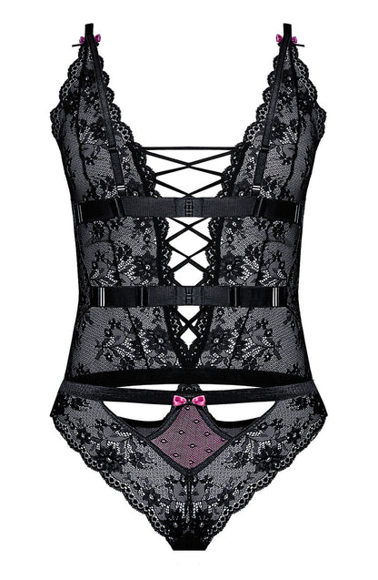 Fifii Black Body Bedroom Wear Lingerie Sets