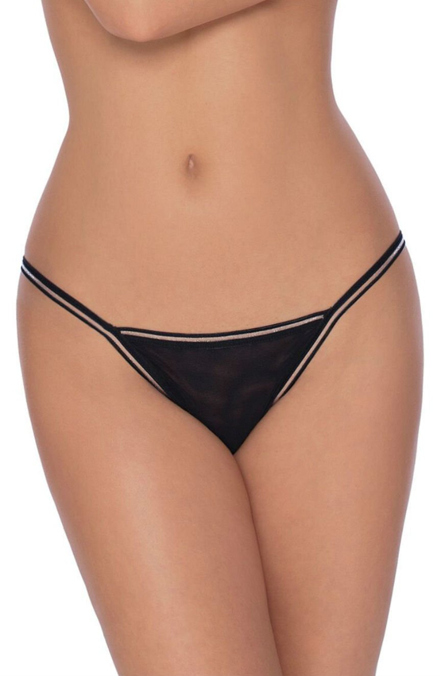 Fiona Thong Black Everyday Briefs and Thongs