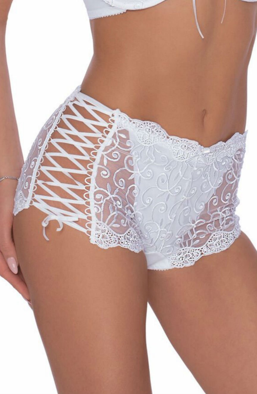 Ginewra Short White Bridal Briefs and Thongs