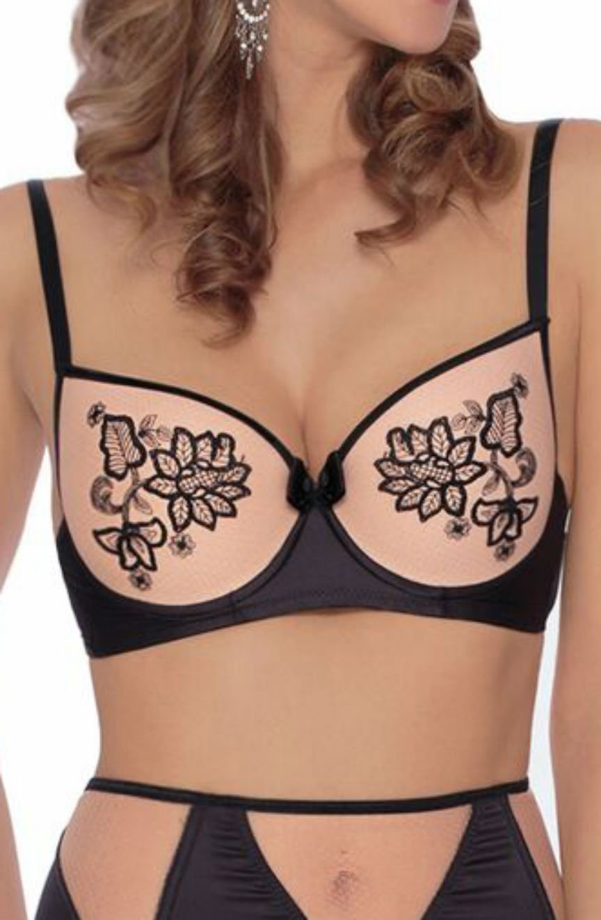 Mehendi Push Up Bra Black Everyday Bras