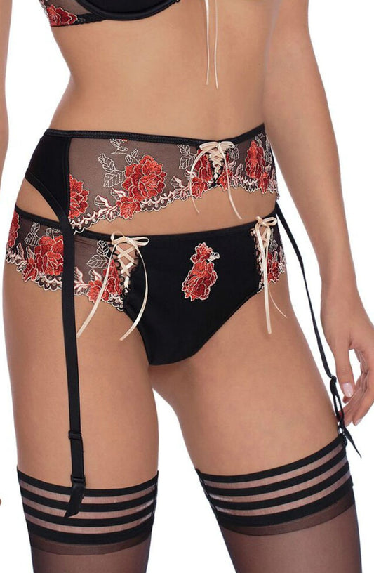 Natali Black Susp Belt Everyday Hosiery