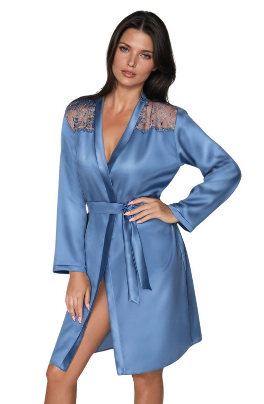 Sapphire Dressing Gown Azure Bedroom Wear Nightwear