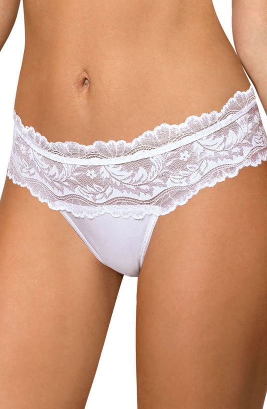 Sefia Thong White Bridal Briefs and Thongs